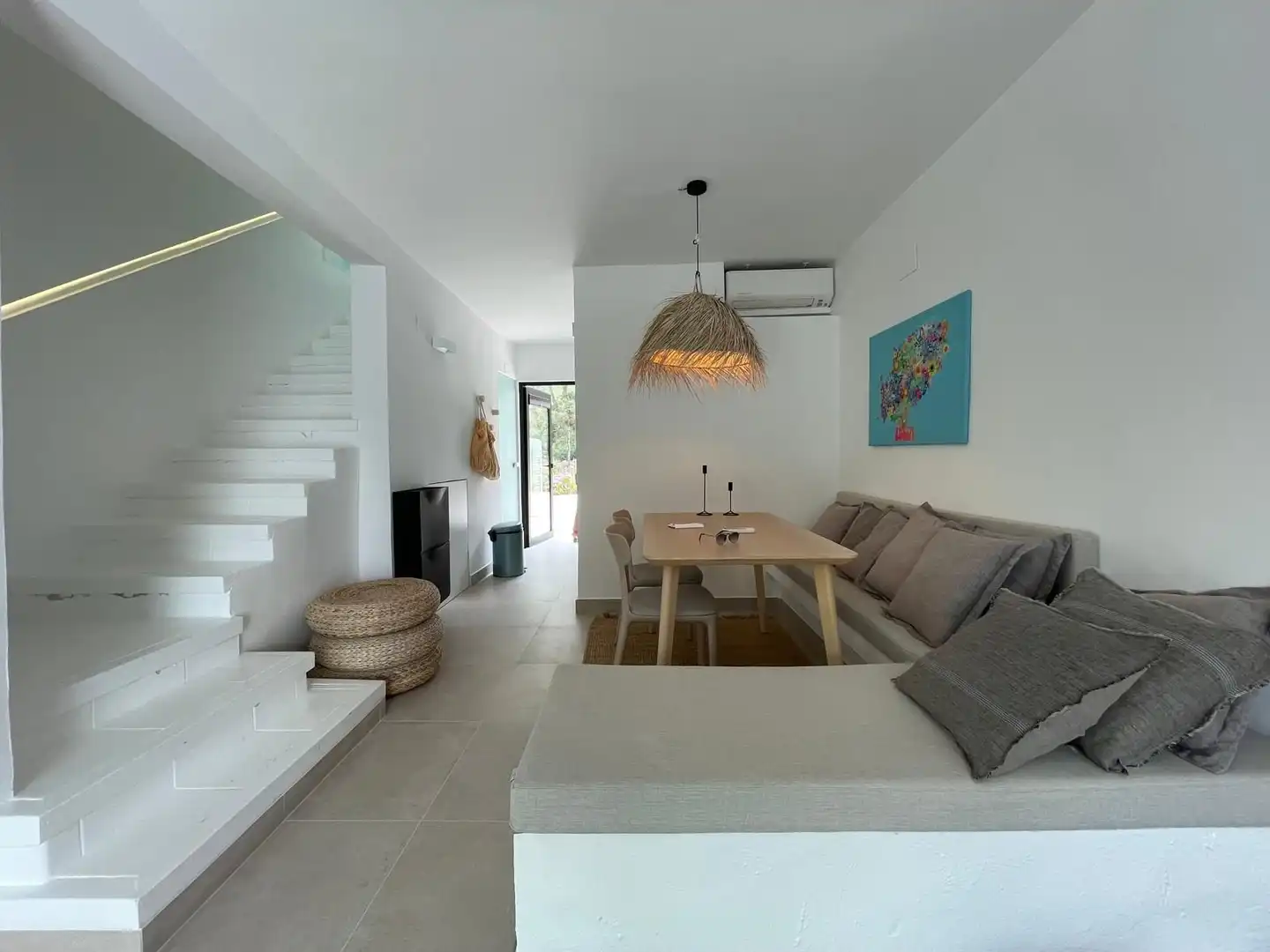 Sala d'estar de Apartament en venda en Sant Joan de Labritja amb Aire condicionat, Calefacció i Terrassa