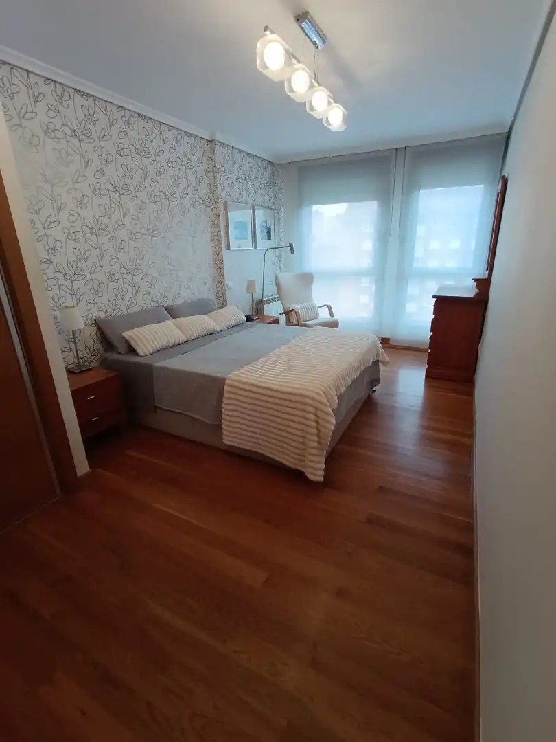 Bedroom of Flat for rent in Santander  with Heating, Storage room and Furnished