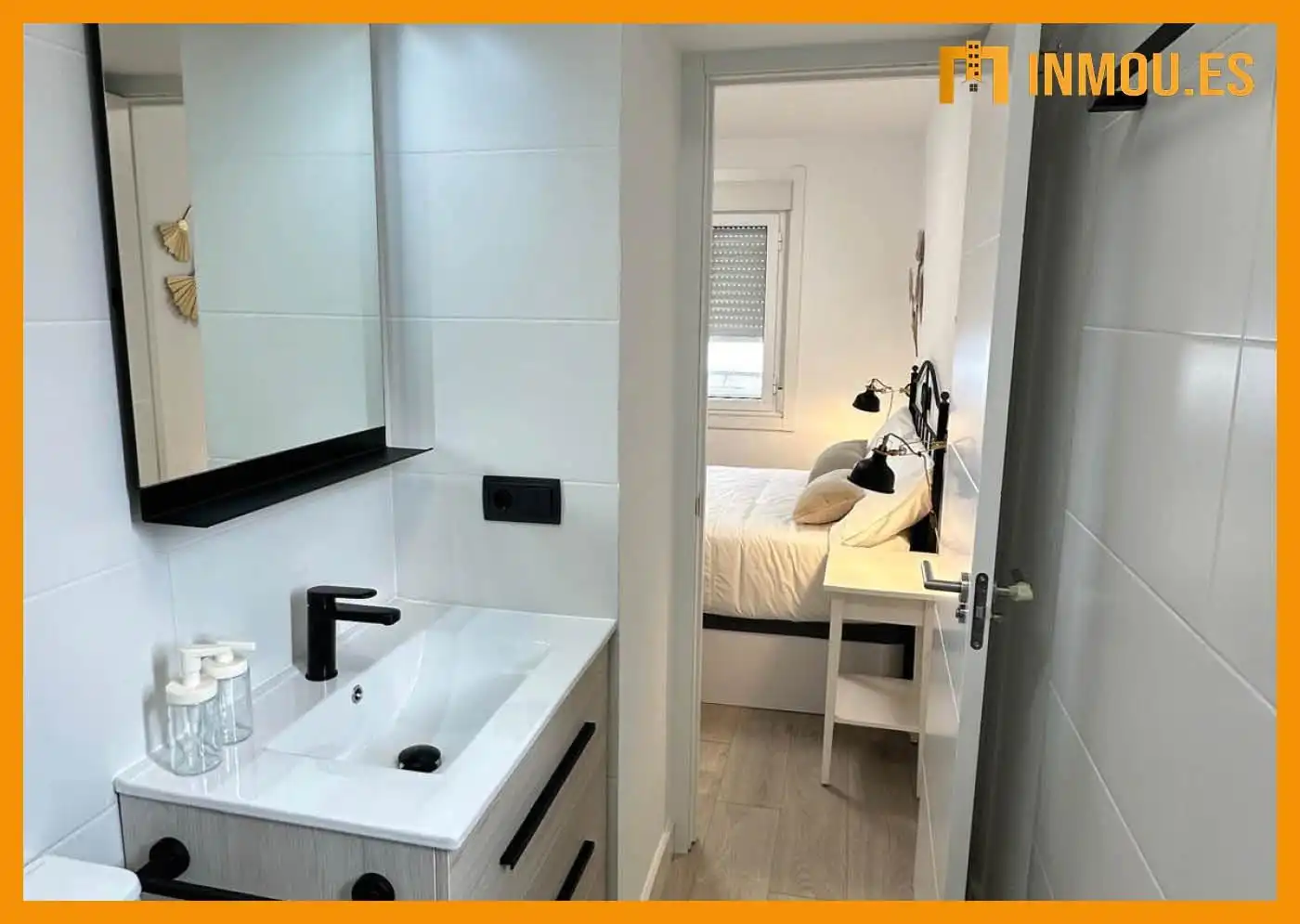 Dormitori de Apartament de lloguer en Ourense Capital  amb Aire condicionat, Calefacció i Moblat