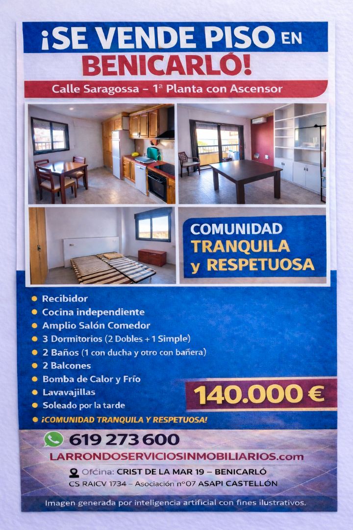 Piso en venta en Carrer de Saragossa, Pueblo