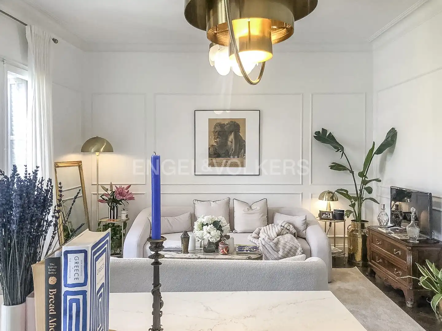 Sala d'estar de Pis de lloguer en Barcelona amb Aire condicionat, Calefacció i Parquet
