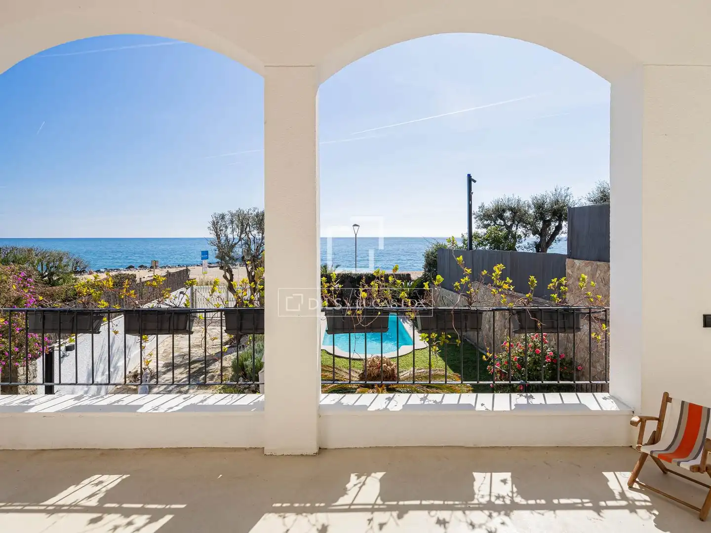Terraza de Casa o chalet de alquiler en Caldes d'Estrac con Aire acondicionado, Calefacción y Jardín privado