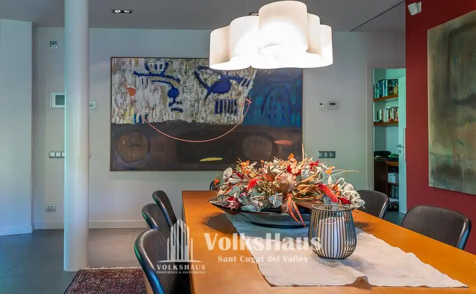 Esszimmer von Haus oder Chalet zum Verkauf in Sant Cugat del Vallès mit Klimaanlage, Heizung und Privatgarten