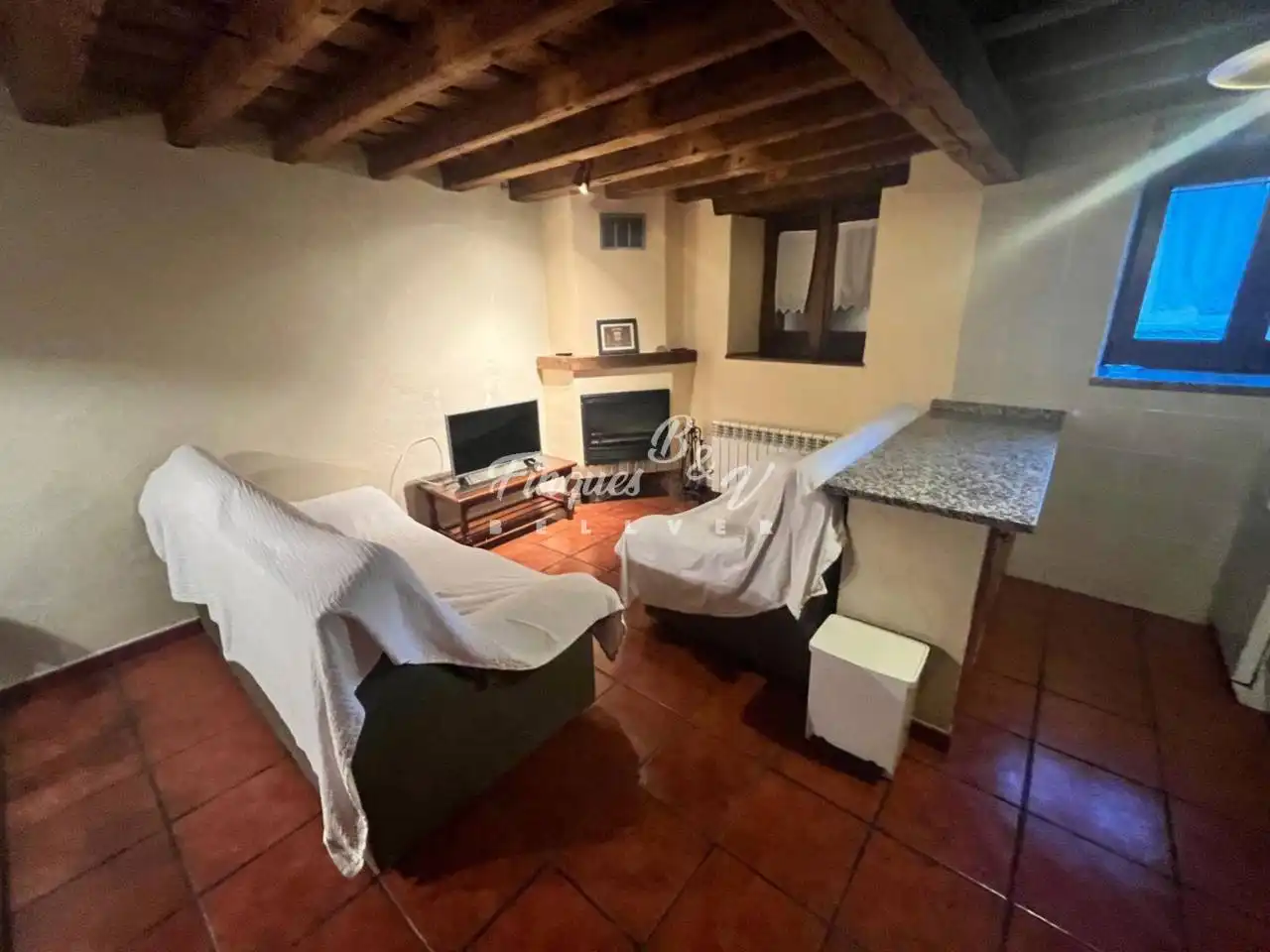 Wohnzimmer von Wohnung zur Miete in Llívia mit Heizung, Parkett und Möbliert