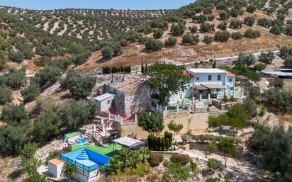 Vista exterior de Finca rústica en venda en Cuevas de San Marcos amb Calefacció, Jardí privat i Terrassa