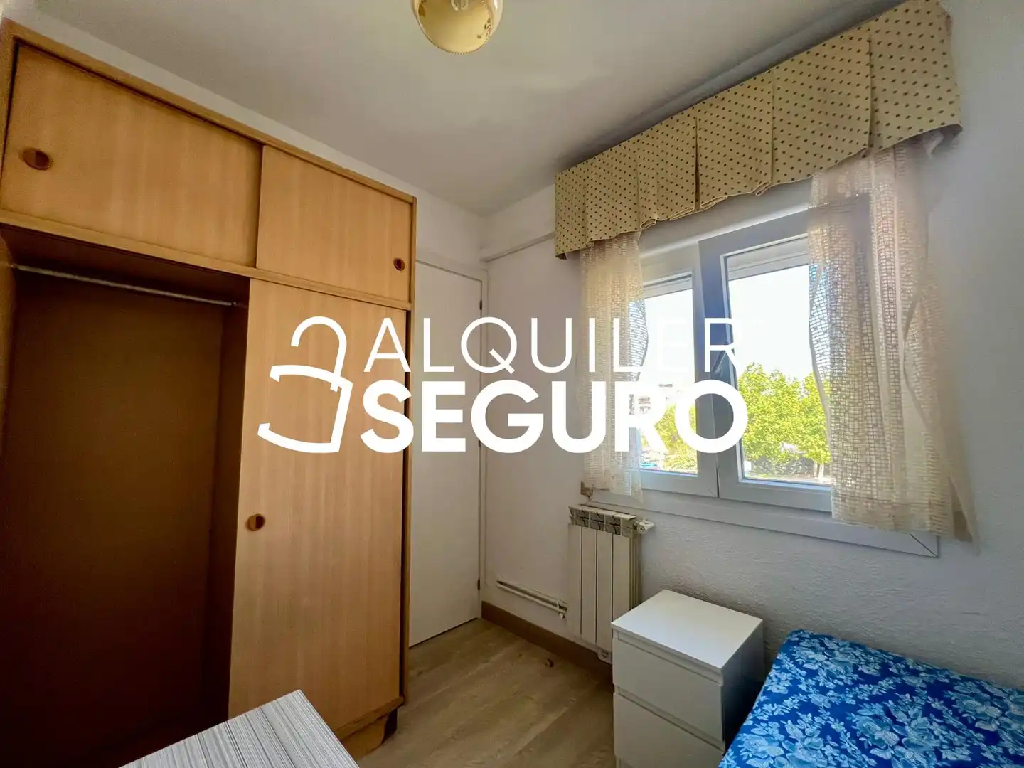 Schlafzimmer von Wohnung zur Miete in Madrid mit Klimaanlage, Heizung und Abstellraum