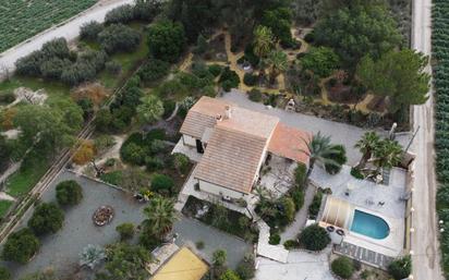 Vista exterior de Casa o xalet en venda en Lorca amb Jardí privat, Piscina i Moblat