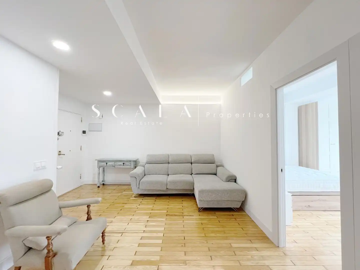 Sala de estar de Piso de alquiler en Madrid con Aire acondicionado, Calefacción y Amueblado