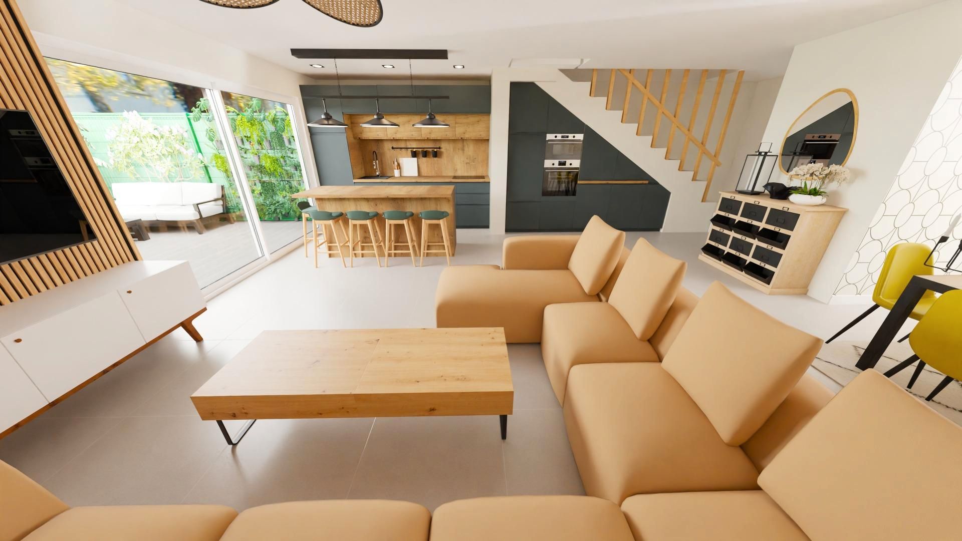 Living room of Single-family semi-detached for sale in Pulianas  with Air Conditioner and Heating