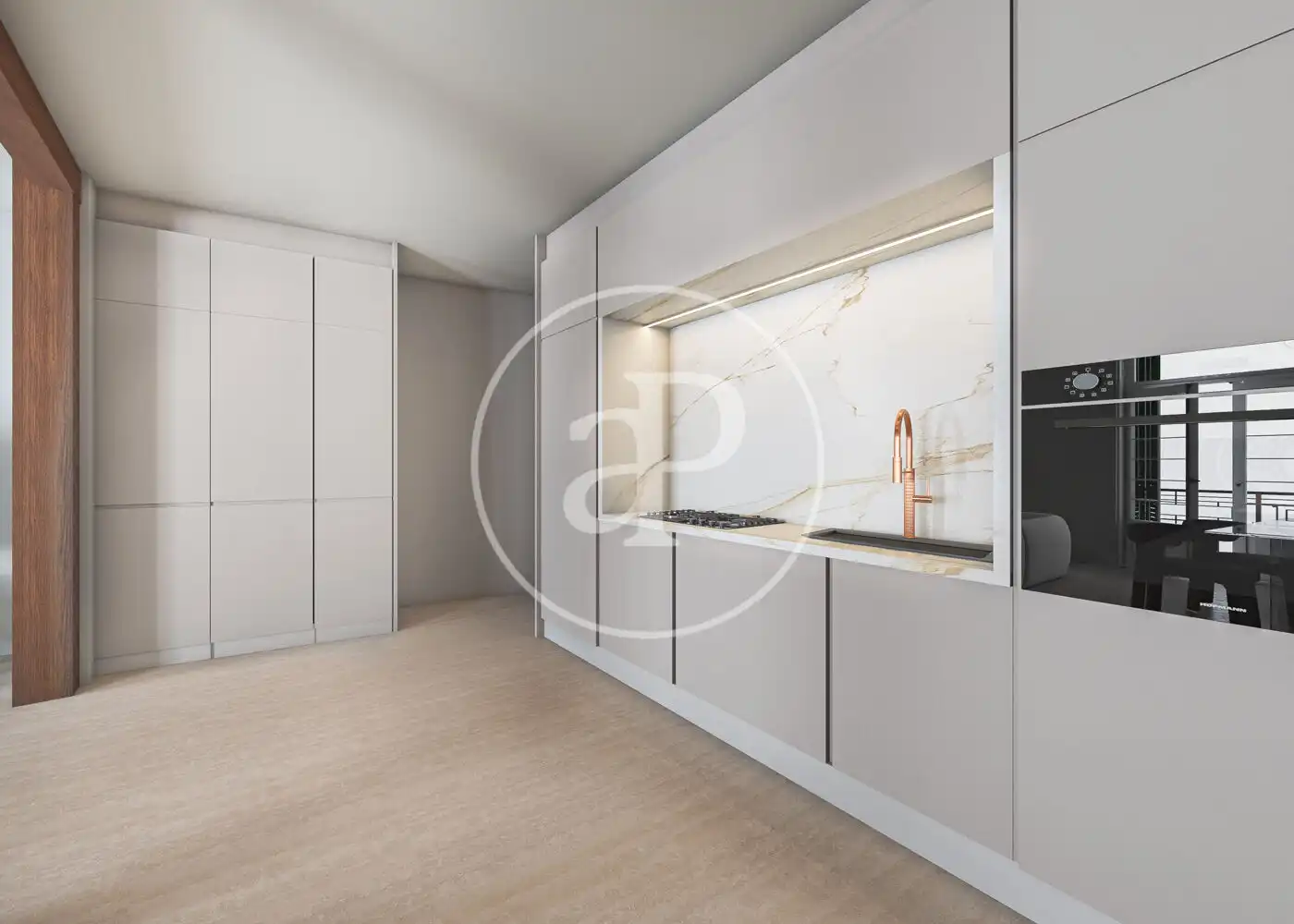 Kitchen of Flat for sale in Madrid  with Air Conditioner, Heating and Furnished