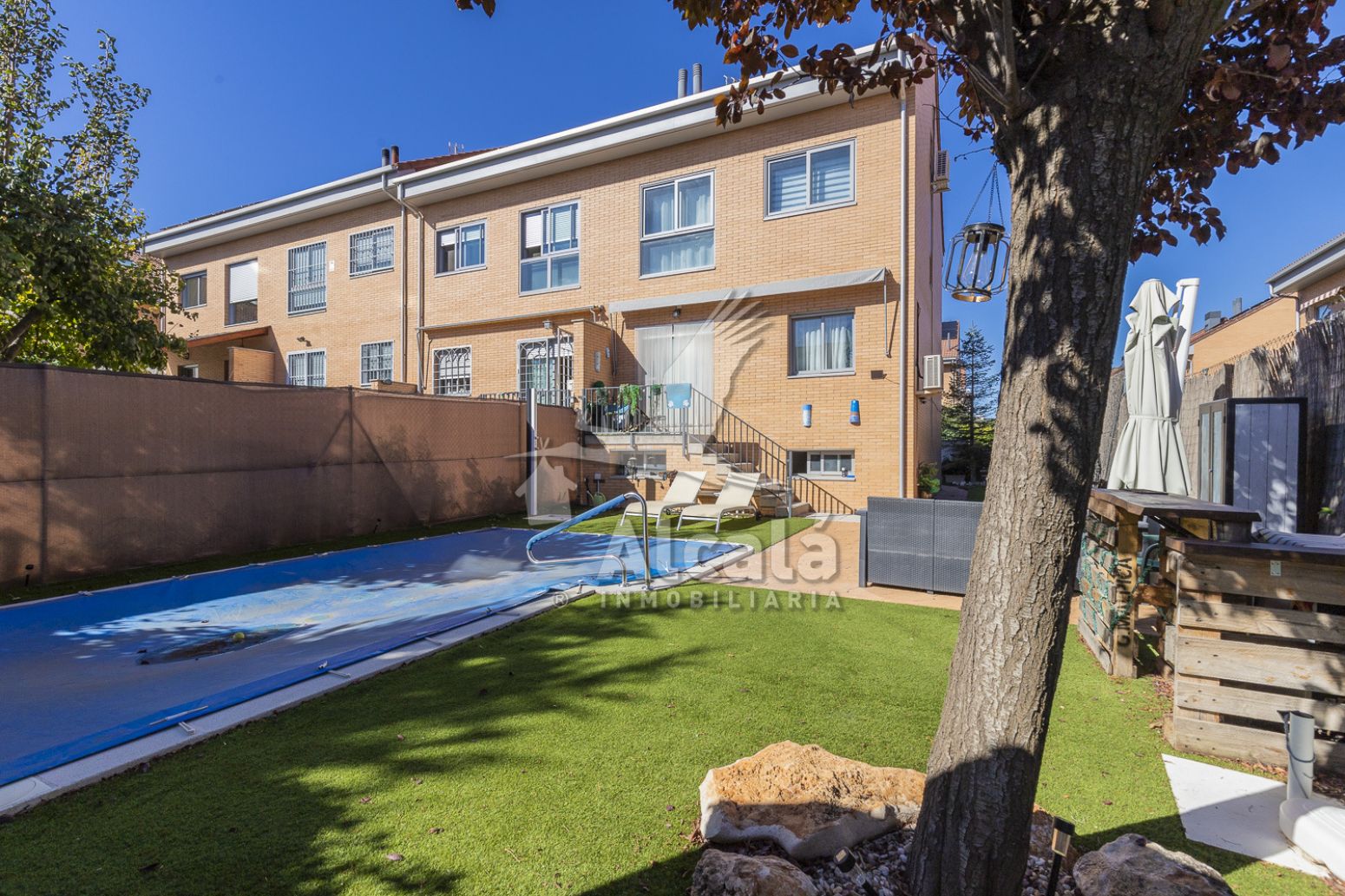 Garden of Single-family semi-detached for sale in Villalbilla  with Air Conditioner, Heating and Terrace