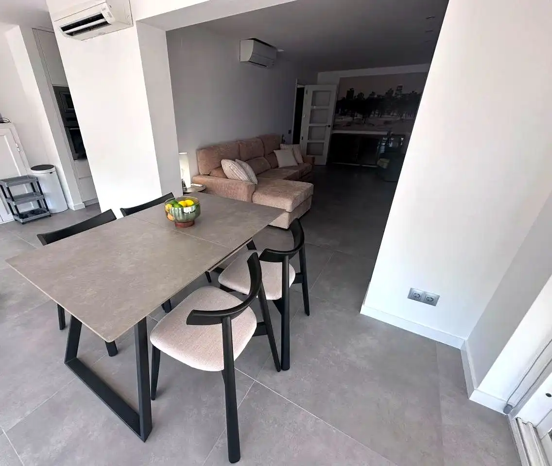 Esszimmer von Wohnung zur Miete in Benicasim / Benicàssim mit Klimaanlage, Terrasse und Möbliert
