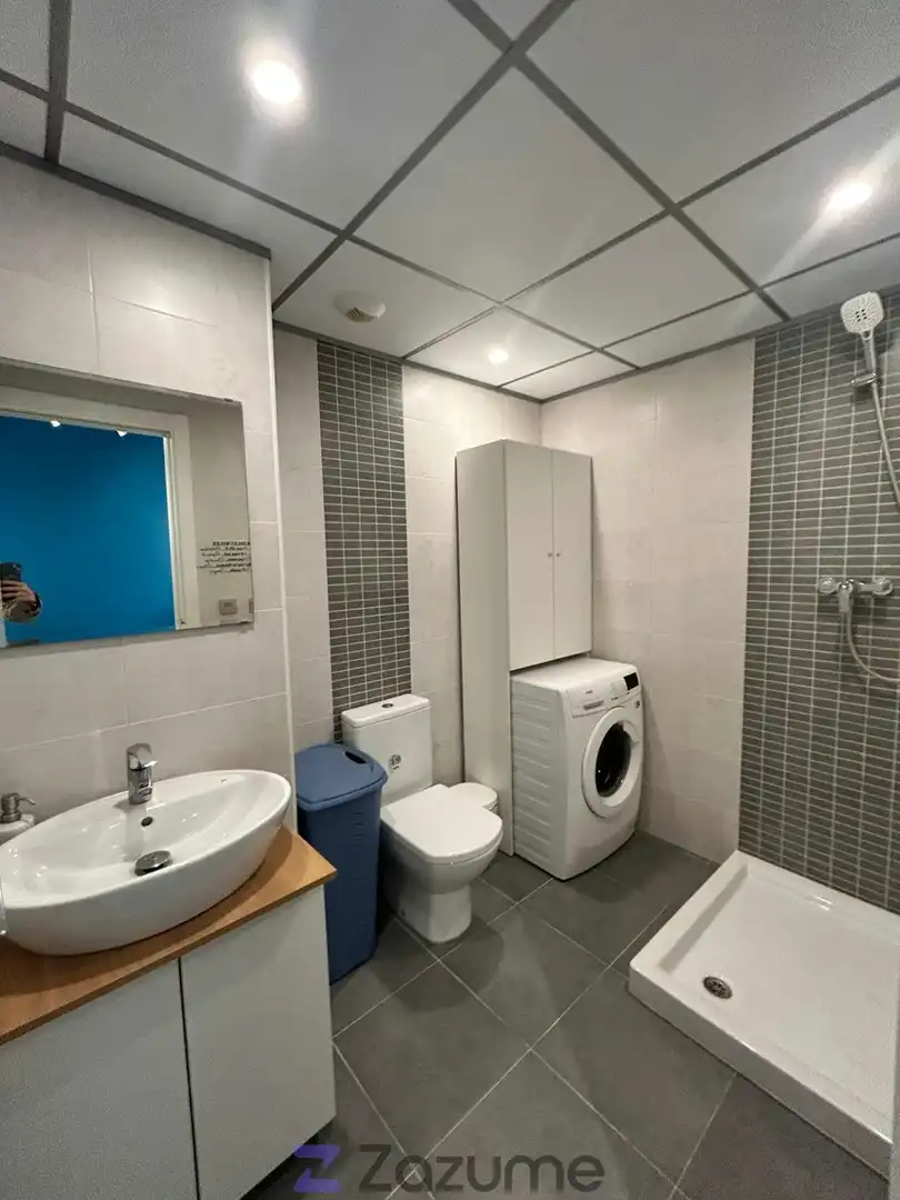 Baño de Piso de alquiler en Benetússer con Amueblado, Horno y Lavadora