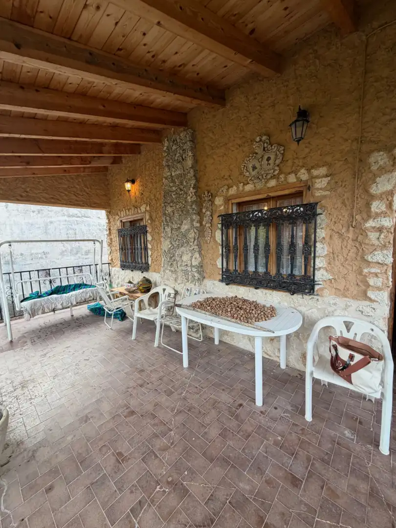 Terraza de Finca rústica en venta en Fombellida con Jardín privado, Terraza y Amueblado