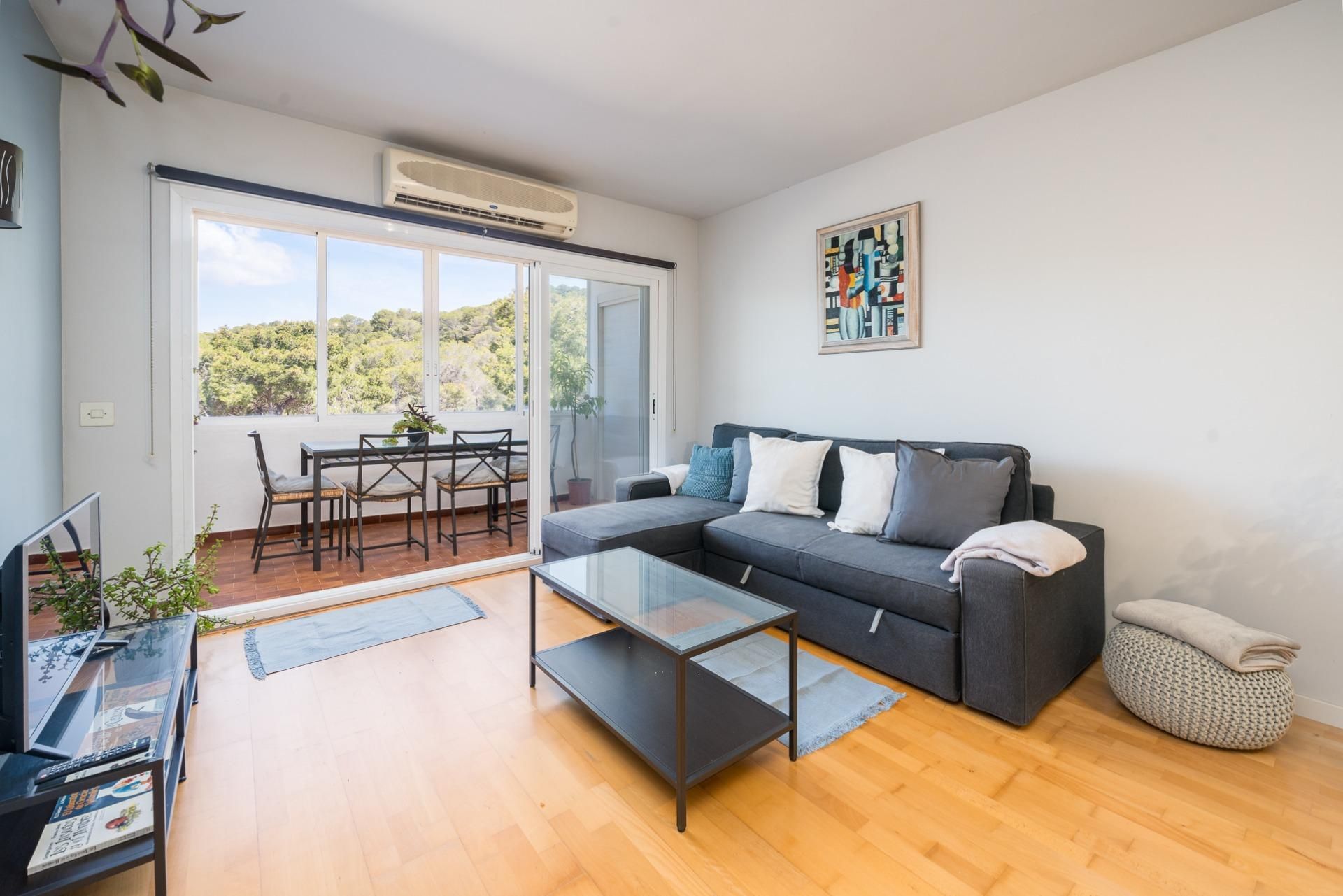 Living room of Flat for sale in  Palma de Mallorca  with Heating, Parquet flooring and Terrace