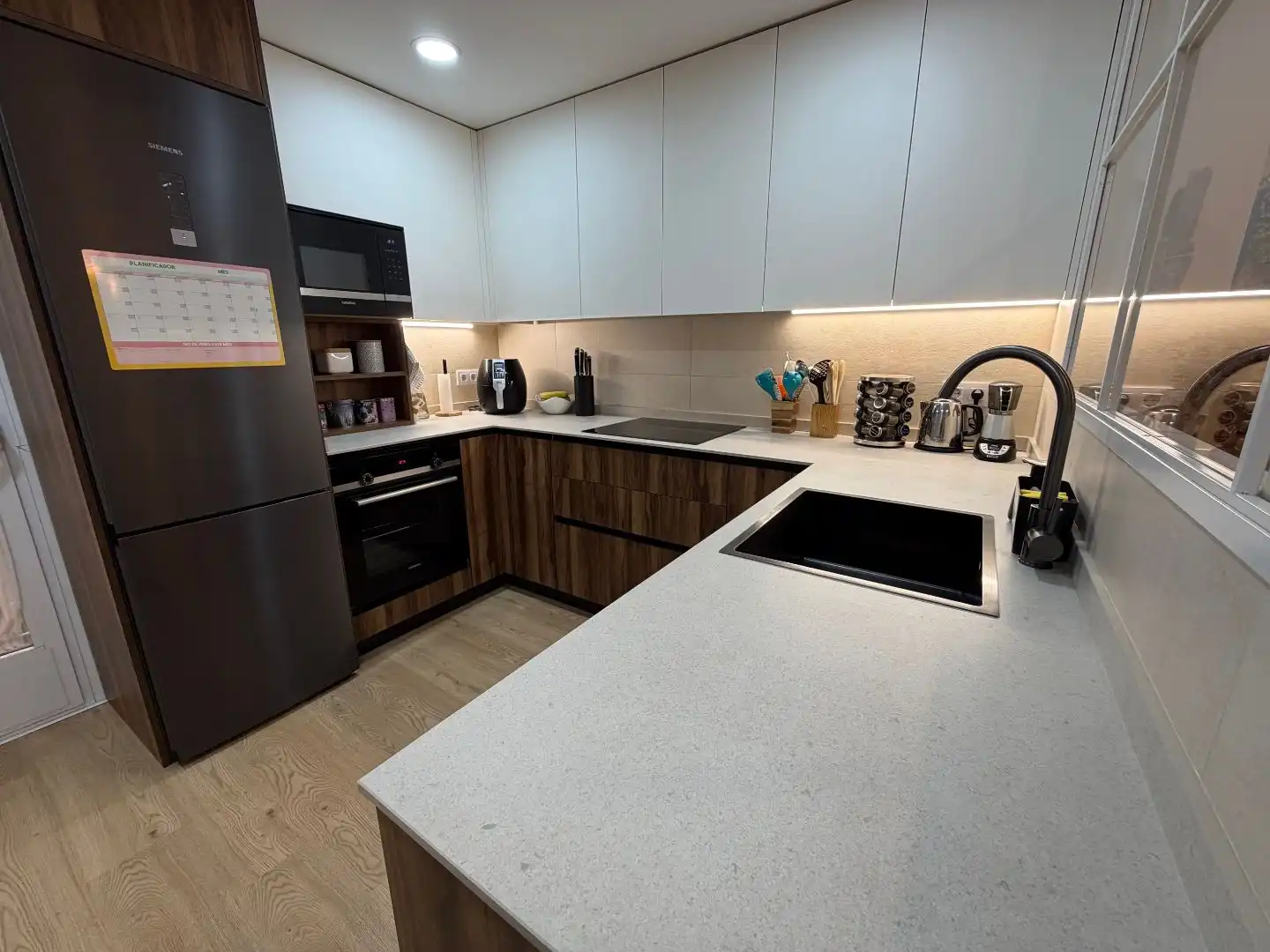 Kitchen of Flat for sale in Getafe  with Air Conditioner and Terrace