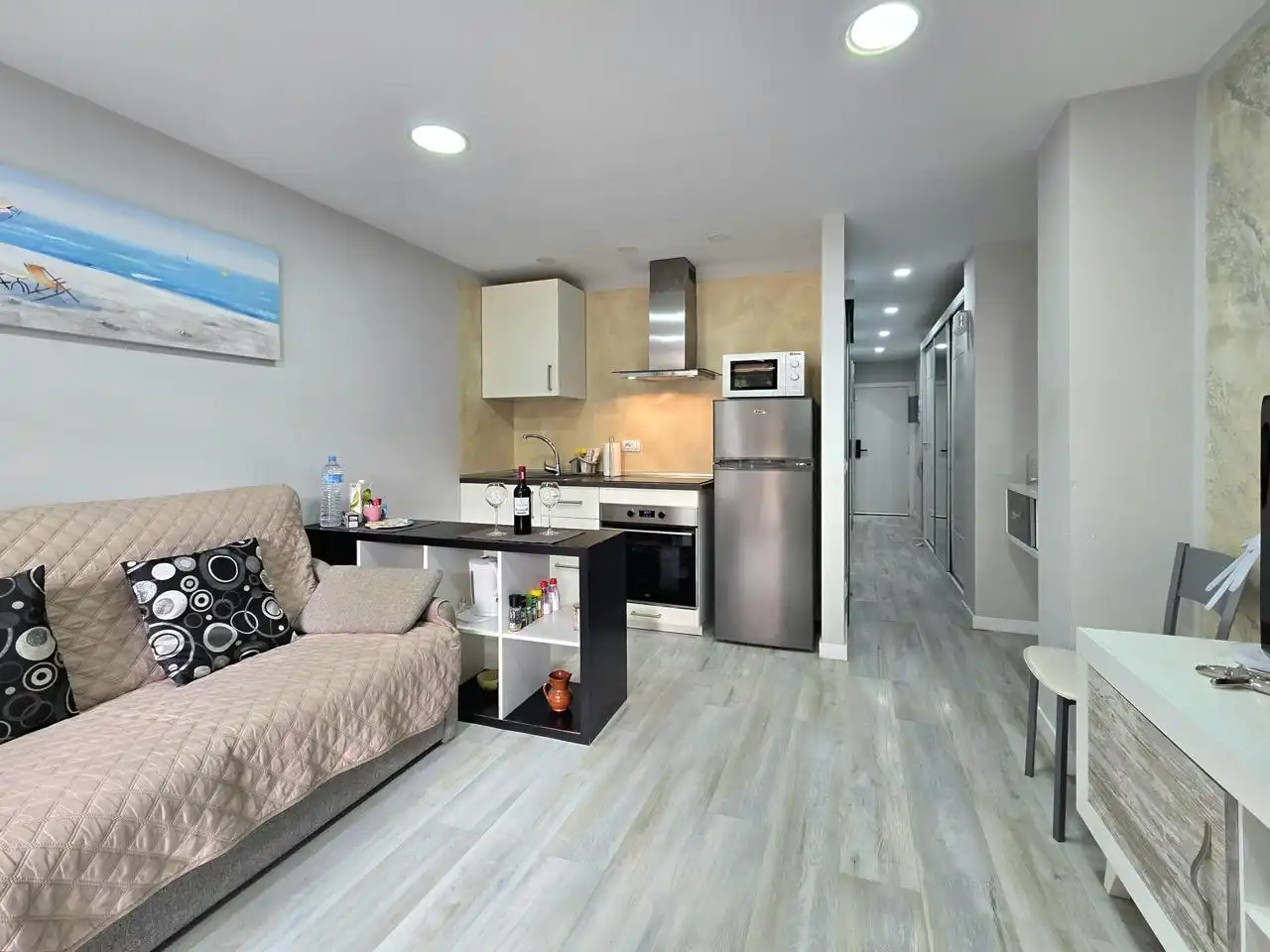 Kitchen of Apartments for rent in San Bartolomé de Tirajana  with Air Conditioner, Terrace and Furnished