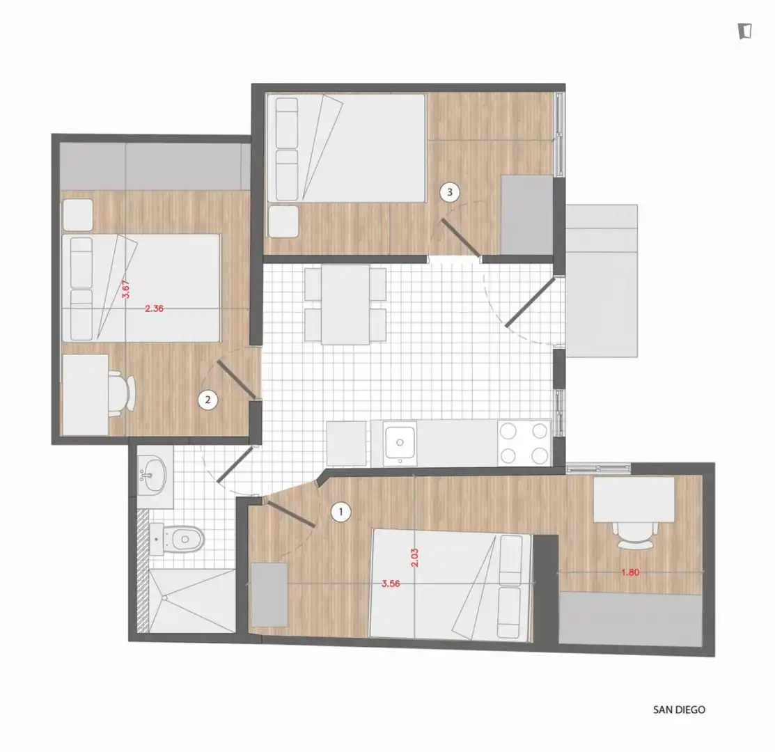 Room in San Diego