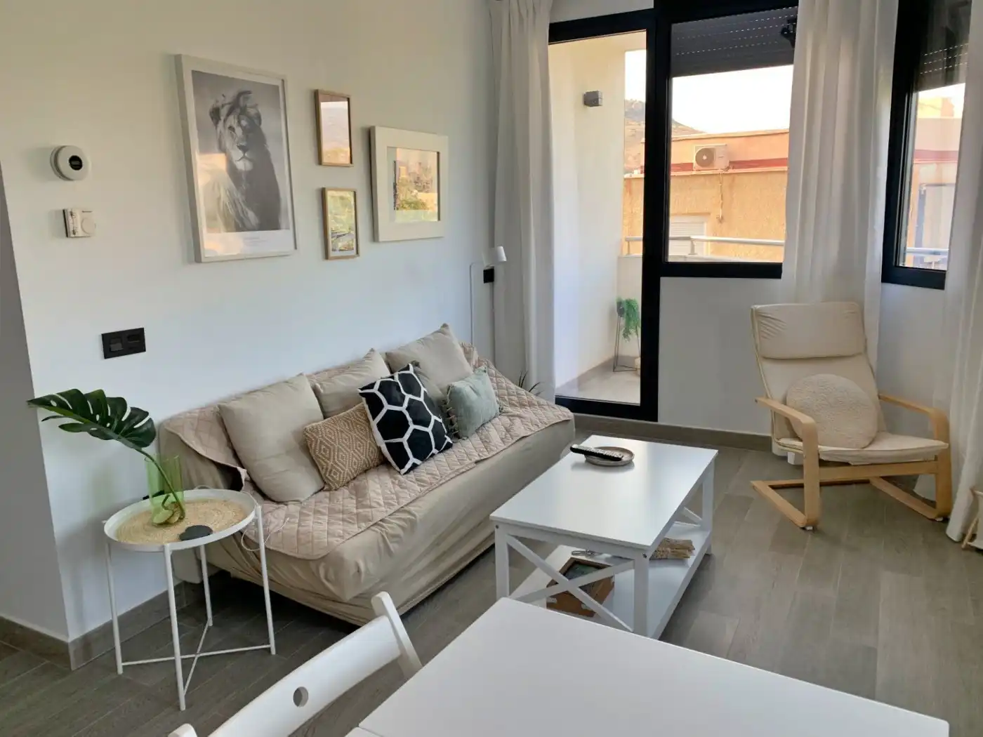 Sala de estar de Piso de alquiler en Málaga con Aire acondicionado, Calefacción y Terraza