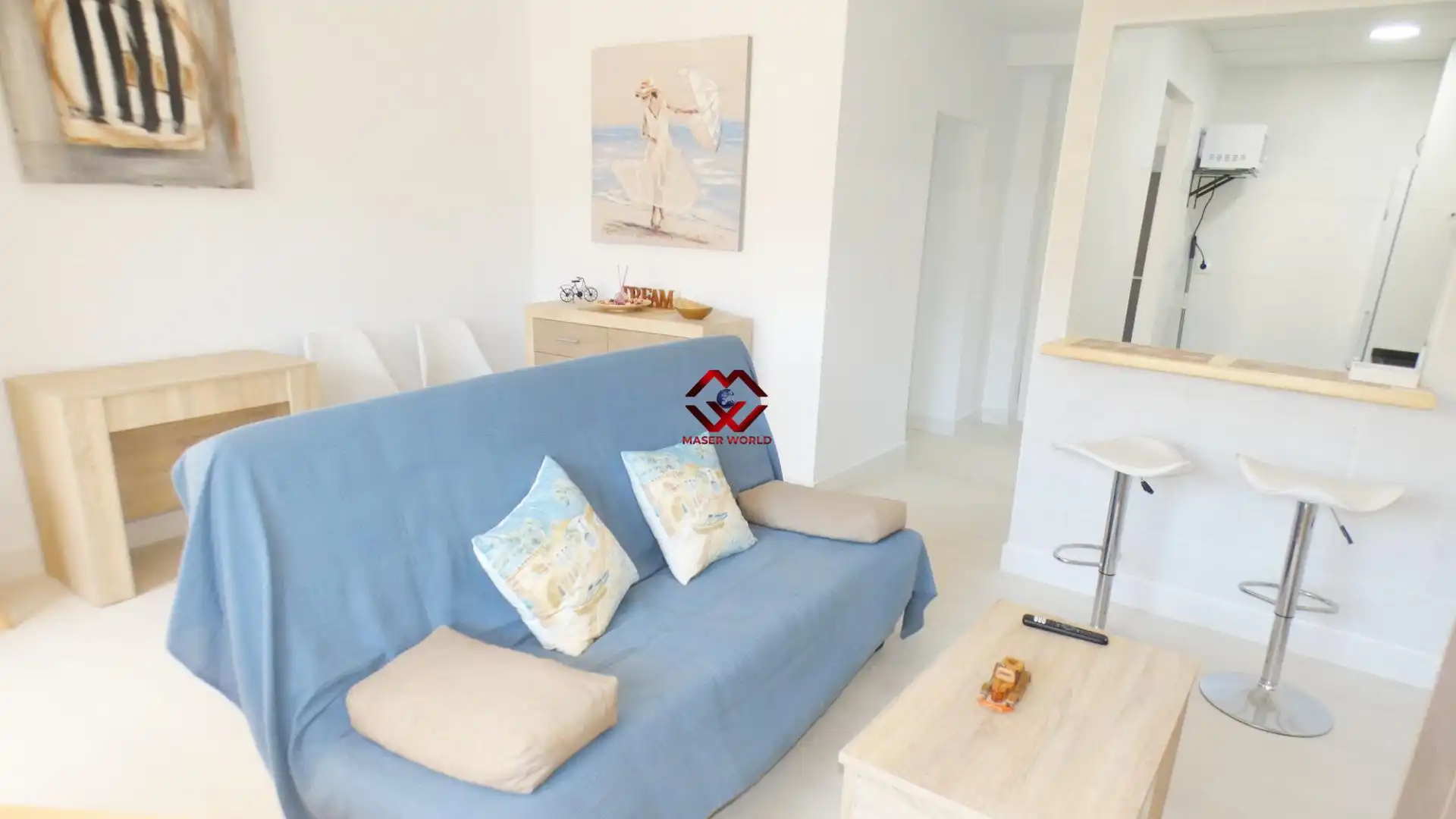 Living room of Planta baja for sale in Mazarrón  with Furnished