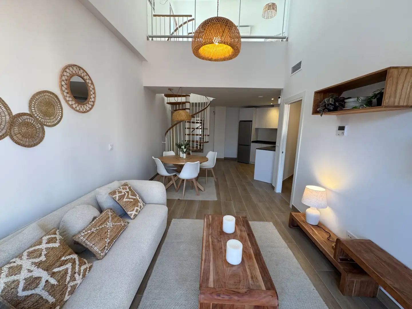 Sala de estar de Ático en venta en Málaga con Aire acondicionado, Terraza y Amueblado