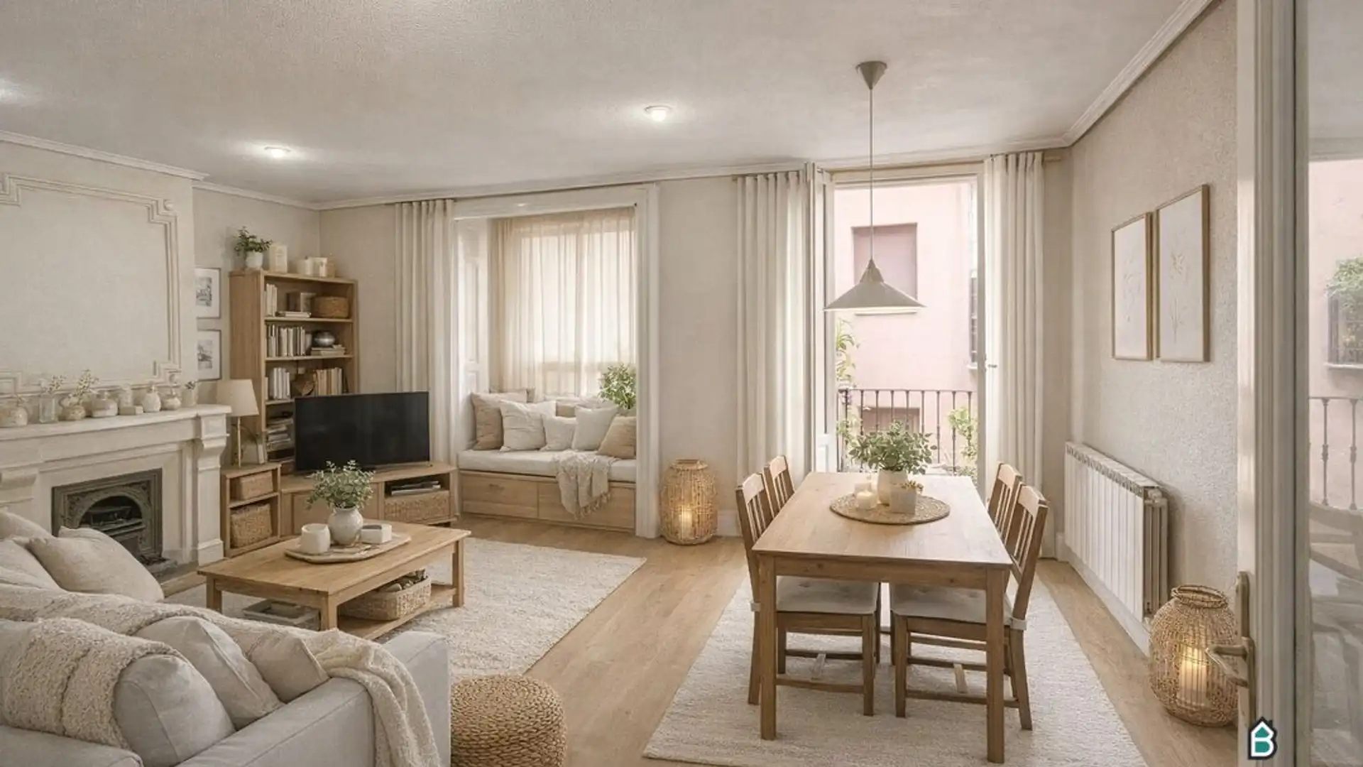 Sala d'estar de Pis en venda en Bilbao  amb Calefacció, Traster i Moblat