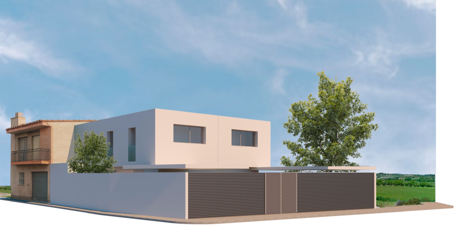 Vista exterior de Casa adosada en venda en Perafort amb Aire condicionat, Calefacció i Jardí privat