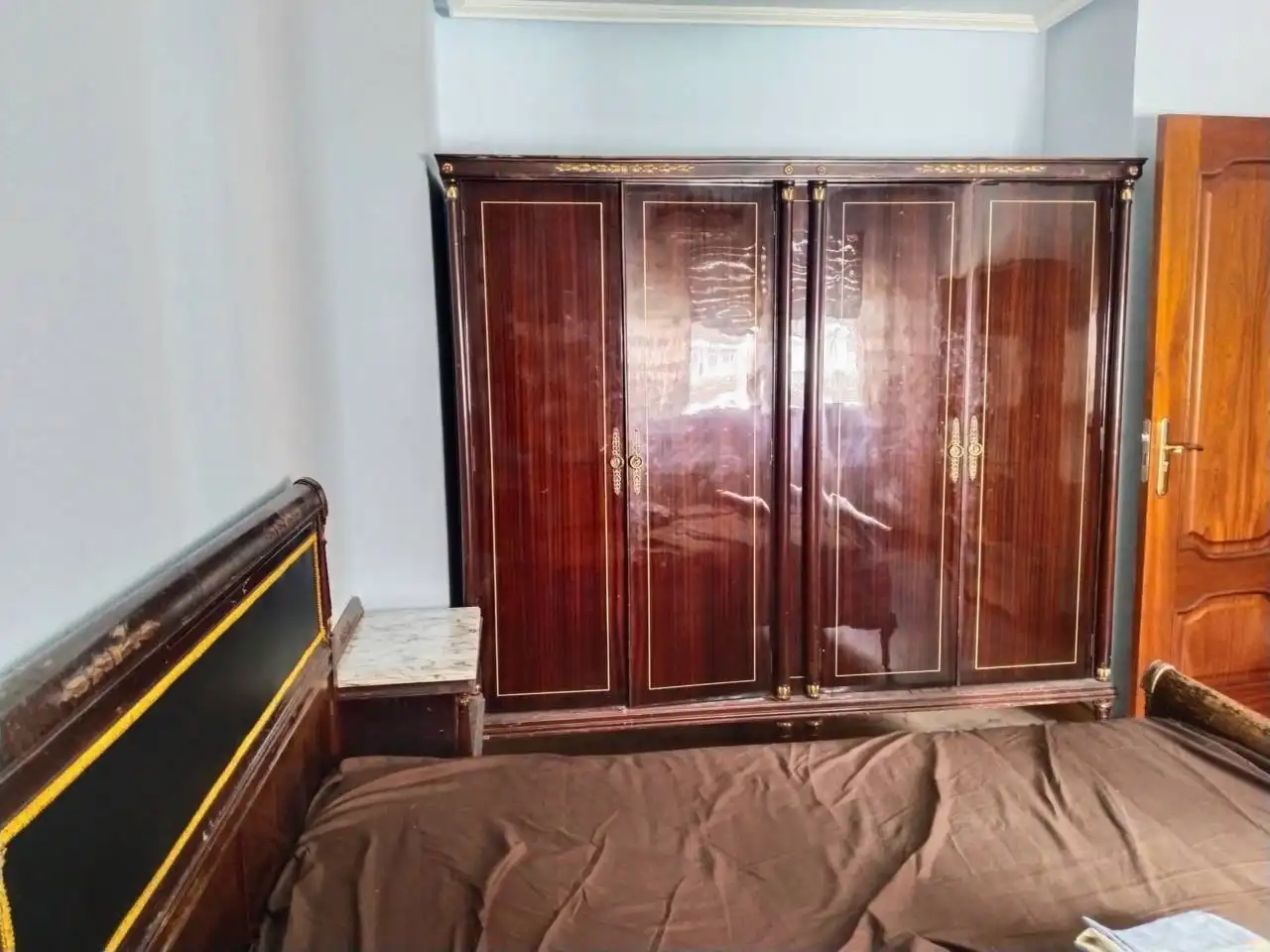 Bedroom of Flat for rent in Burgos  with Heating, Parquet flooring and Furnished