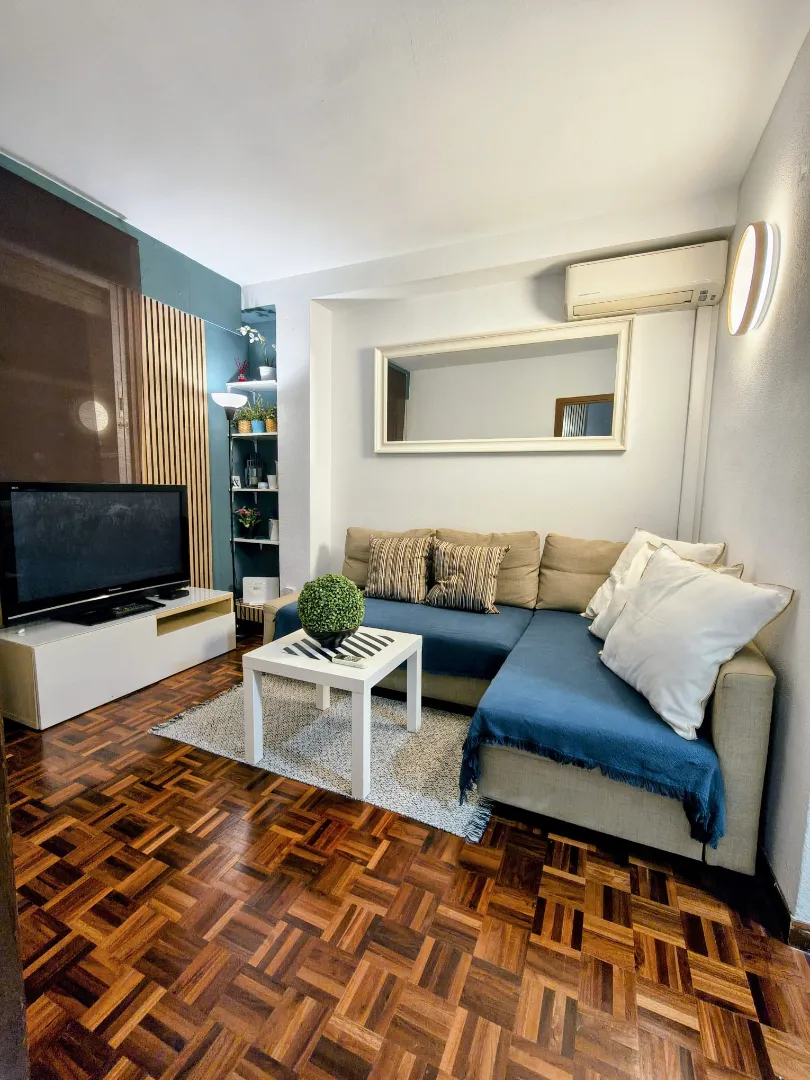 Living room of Apartments for rent in  Madrid Capital  with Air Conditioner, Heating and Furnished