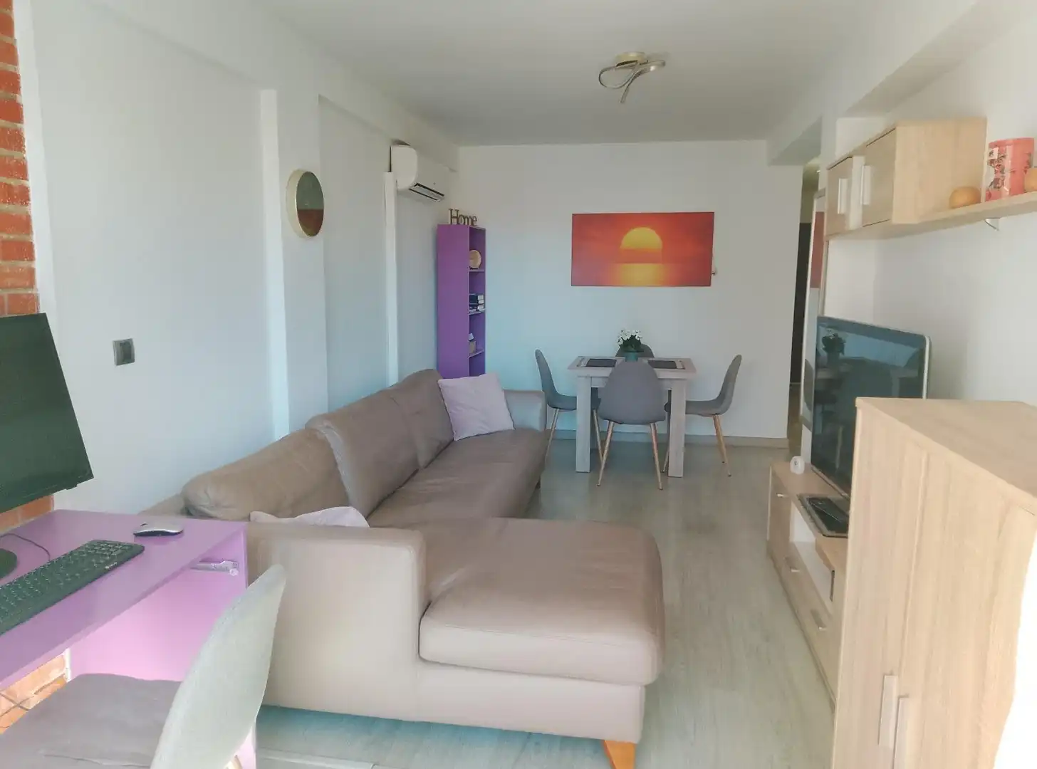 Sala de estar de Apartamento en venta en Calpe / Calp con Calefacción, Terraza y Amueblado