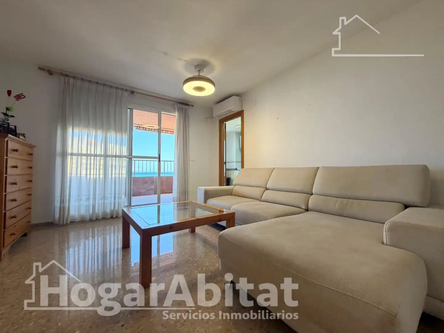 Wohnzimmer von Wohnung zum Verkauf in Canet d'En Berenguer mit Klimaanlage, Terrasse und Gemeinschaftspool