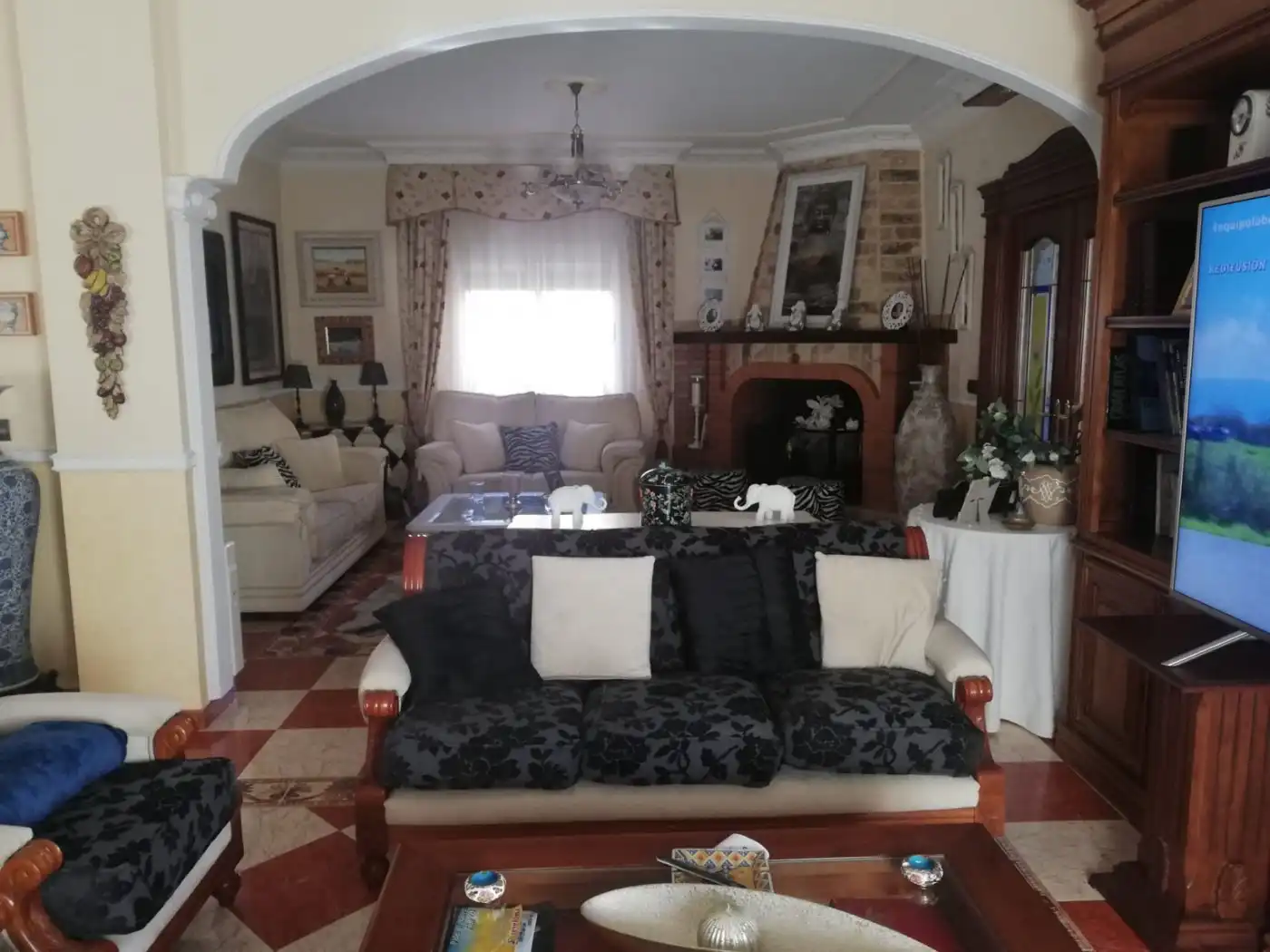 Living room of Houses for sale in Albacete  with Air Conditioner, Terrace and Storage room