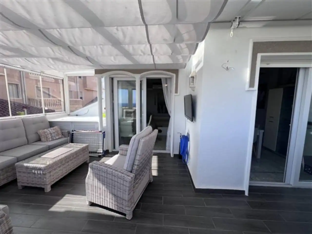 Terrassa de Dúplex en venda en La Manga del Mar Menor amb Aire condicionat, Terrassa i Moblat