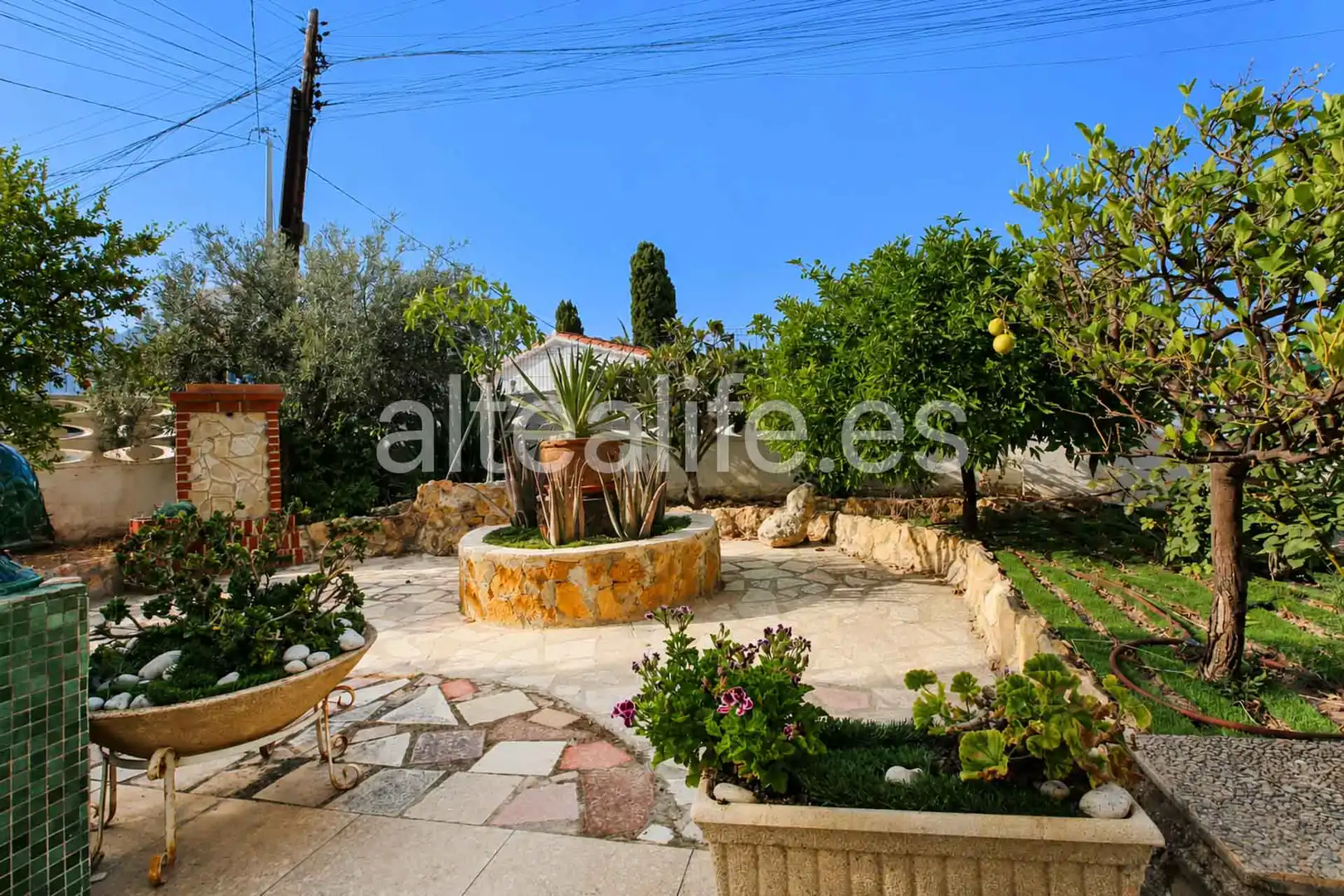 Jardí de Casa o xalet en venda en La Nucia amb Aire condicionat, Jardí privat i Terrassa