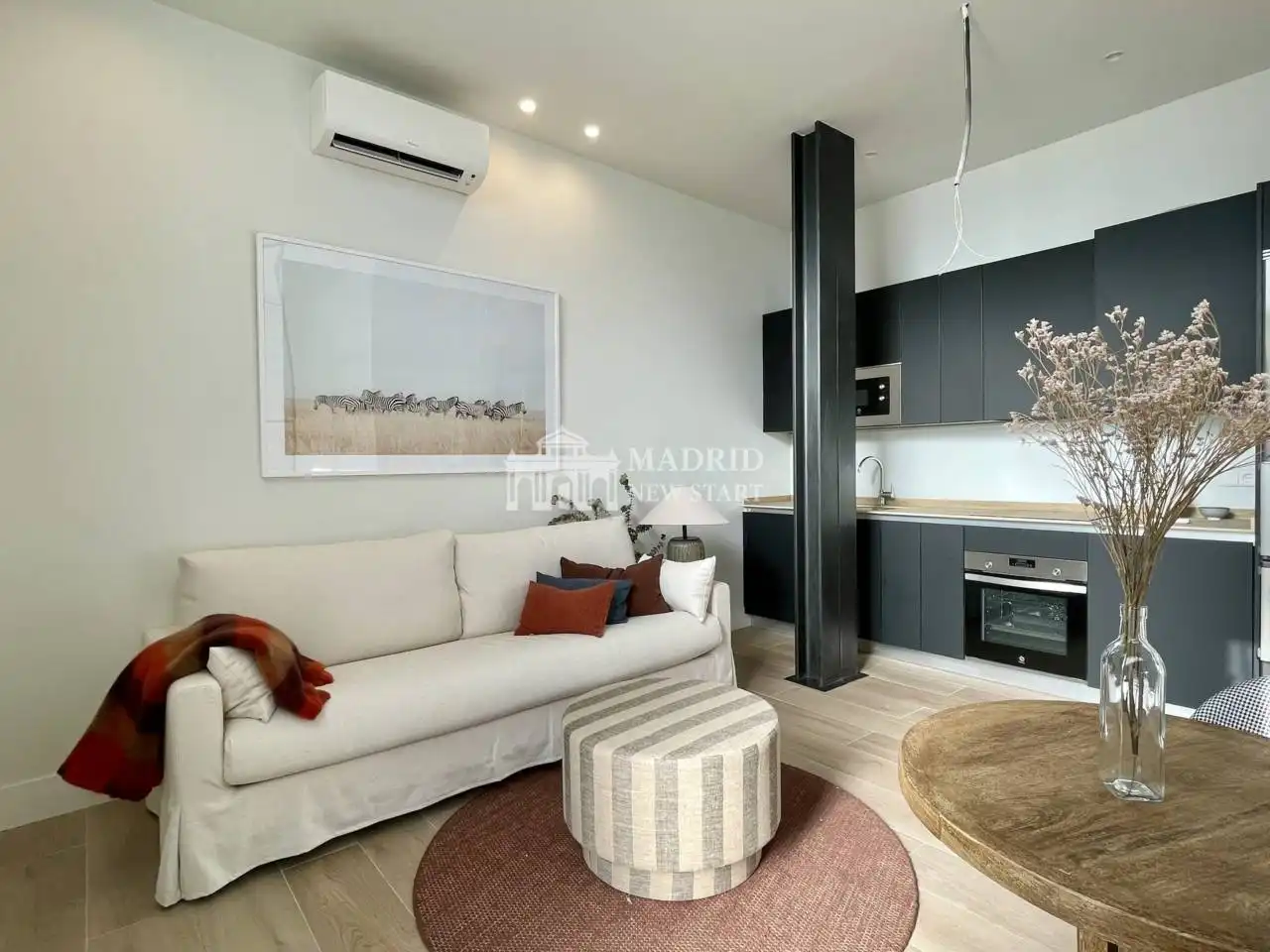 Sala de estar de Loft de alquiler en Madrid con Aire acondicionado, Calefacción y Amueblado