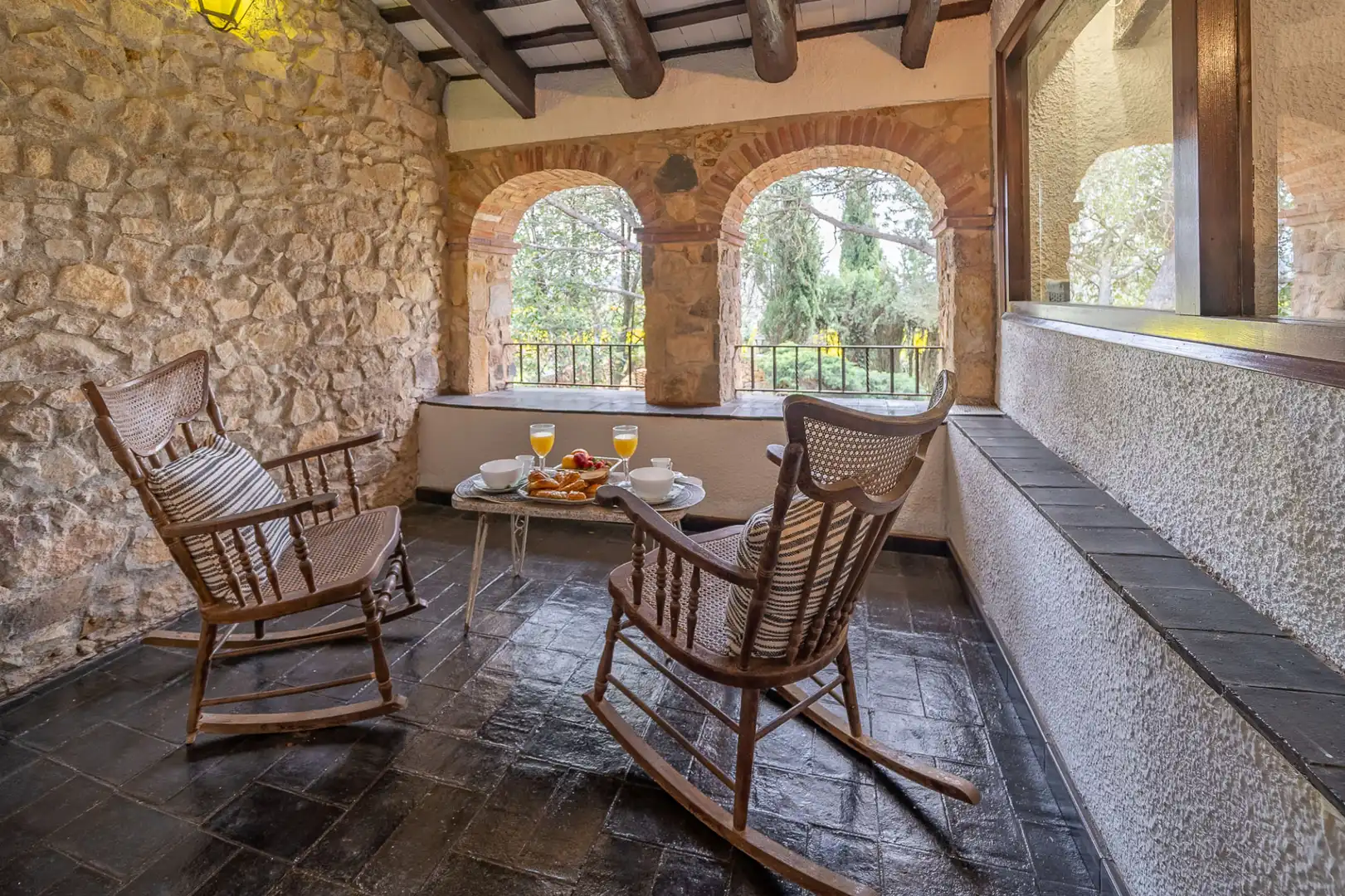 Terraza de Finca rústica en venta en Llagostera con Aire acondicionado, Calefacción y Terraza