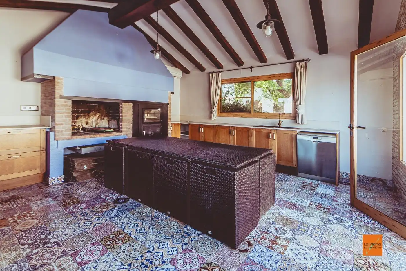 Cocina de Casa o chalet en venta en Santa Bàrbara con Calefacción, Jardín privado y Parquet