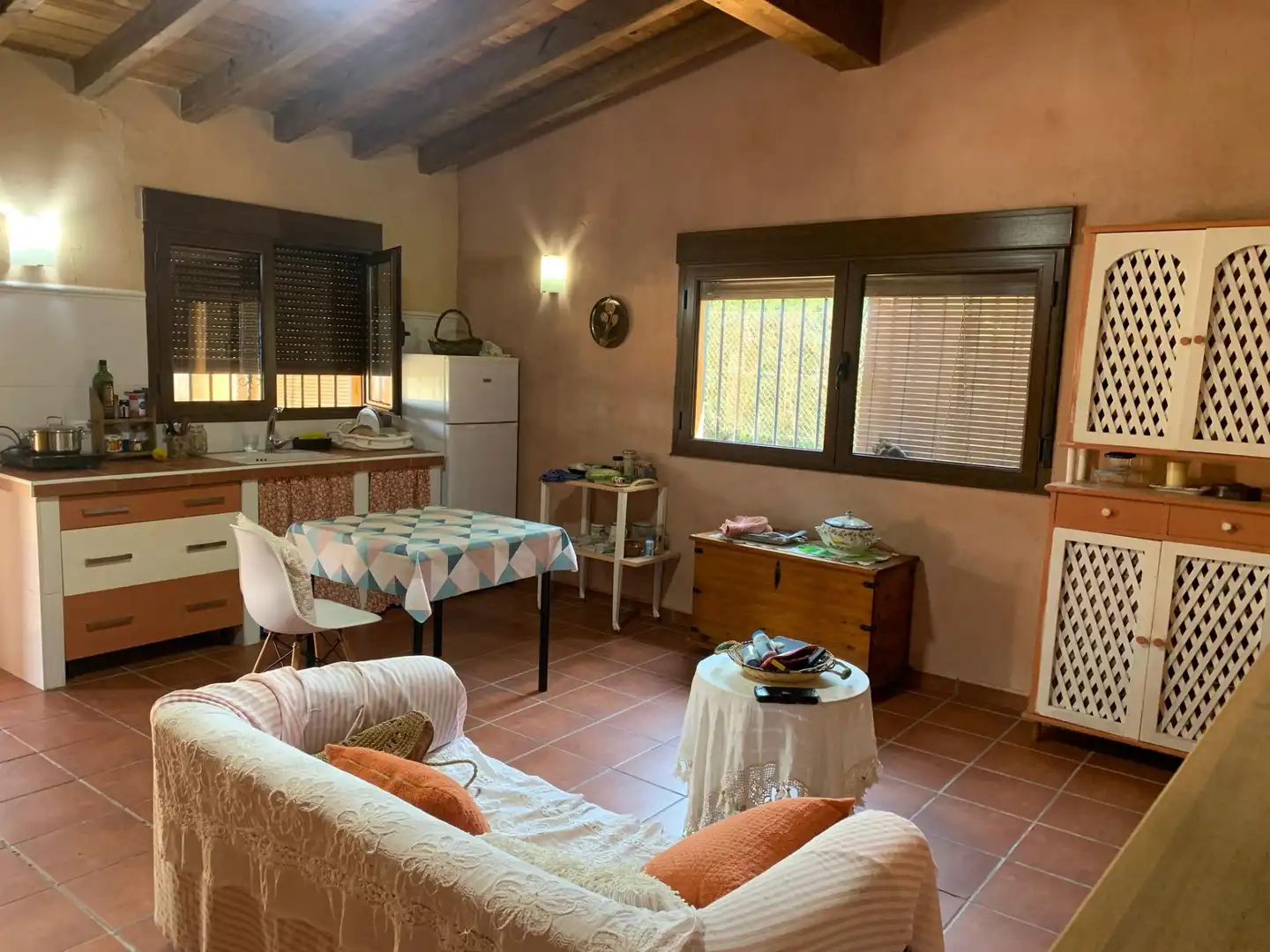 Sala de estar de Finca rústica en venta en Hervás