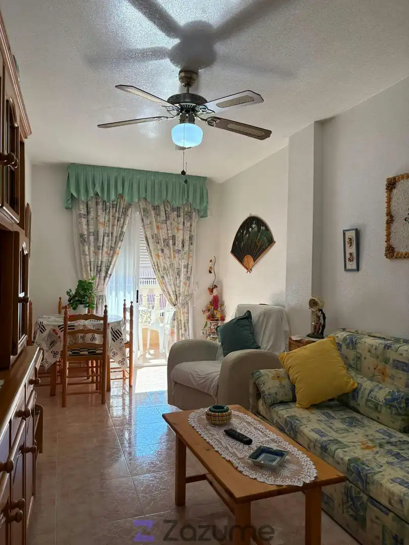 Sala de estar de Piso de alquiler en Torrevieja con Terraza, Amueblado y Lavadora