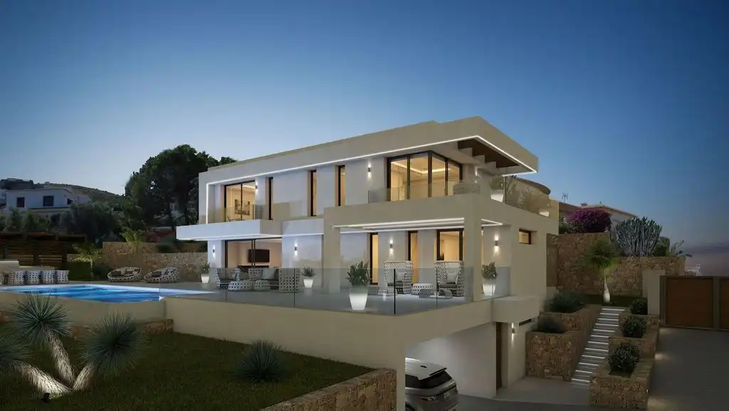 Exterior view of Houses for sale in Jávea / Xàbia  with Air Conditioner, Private garden and Storage room