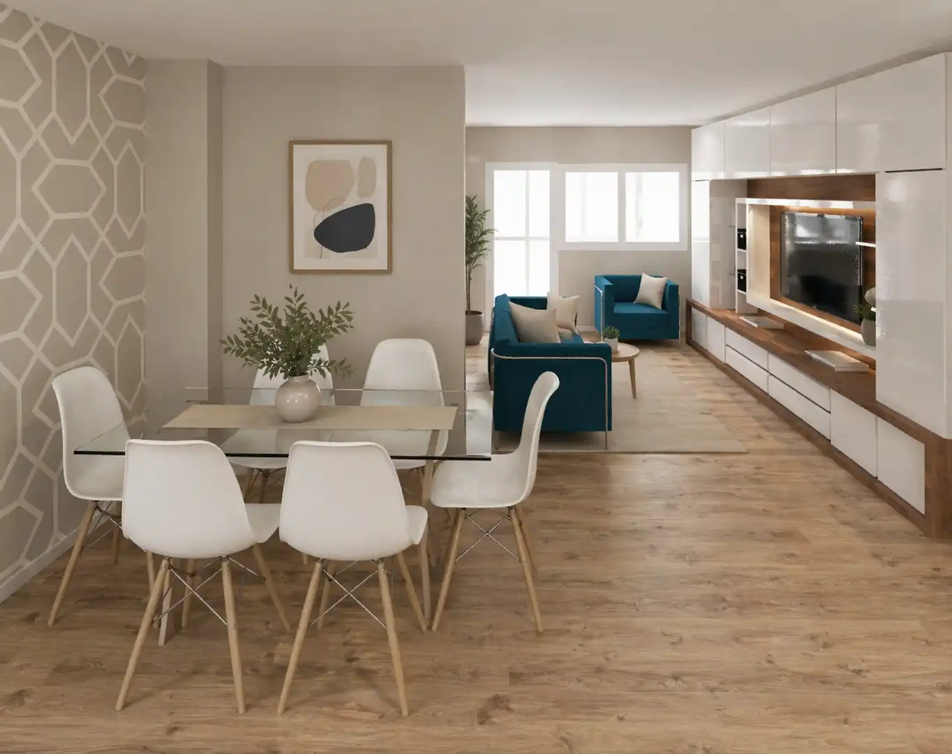 Dining room of Flat for sale in Bilbao   with Furnished and Balcony