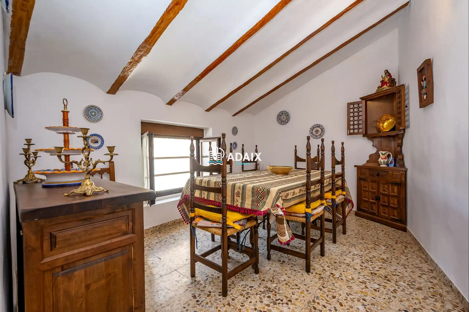 Esszimmer von Einfamilien-Reihenhaus zum Verkauf in Brozas mit Terrasse, Abstellraum und Balkon
