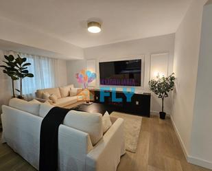 Living room of Apartment for sale in Ourense Capital   with Heating, Terrace and Furnished