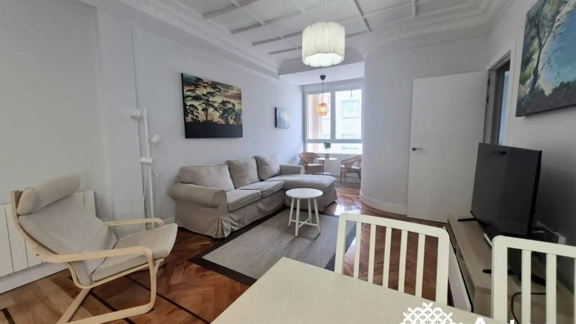 Sala de estar de Piso de alquiler en Bilbao  con Horno, Lavadora y Microondas