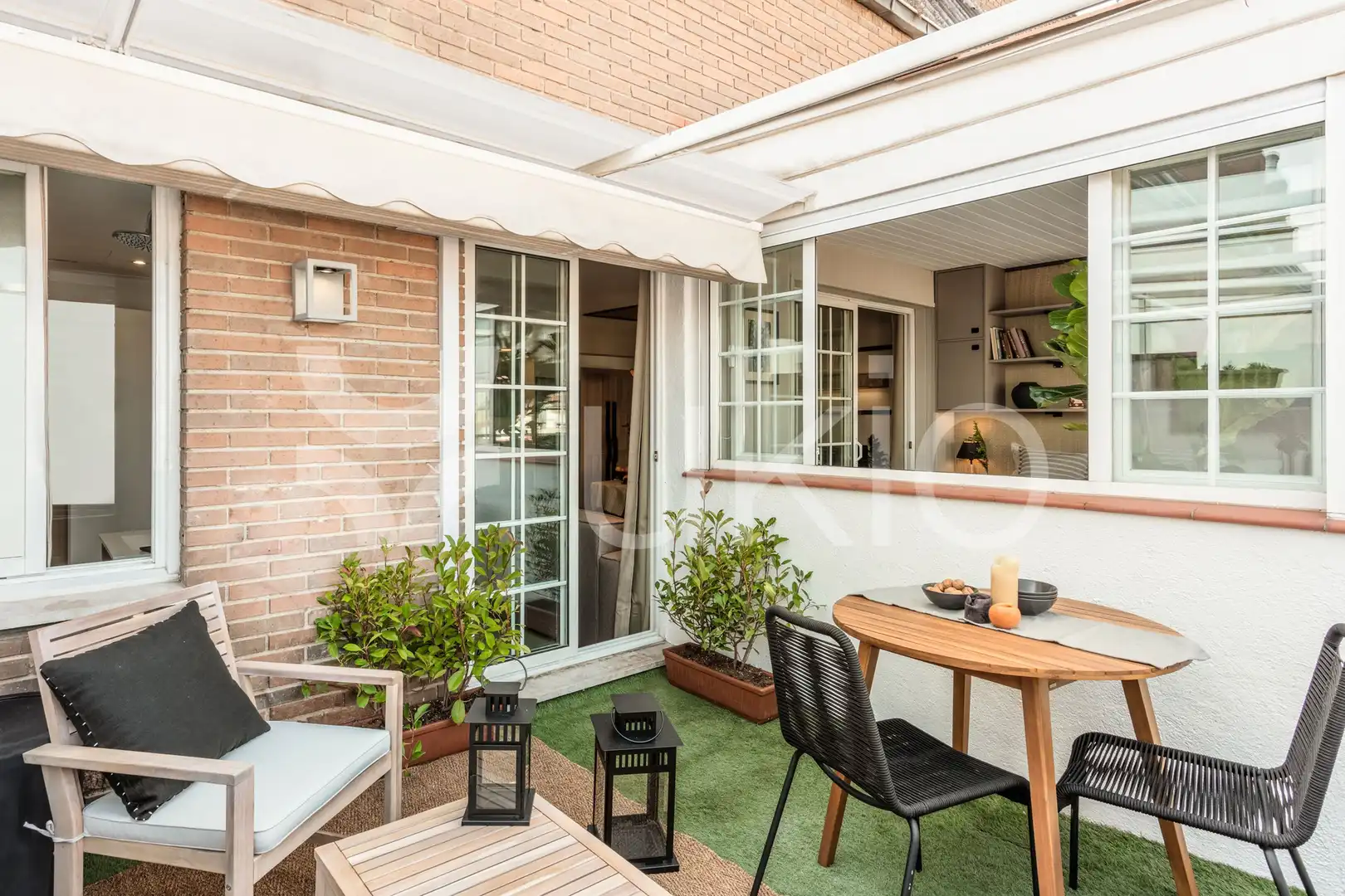 Terrace of Apartments for rent in Madrid  with Air Conditioner, Terrace and Furnished