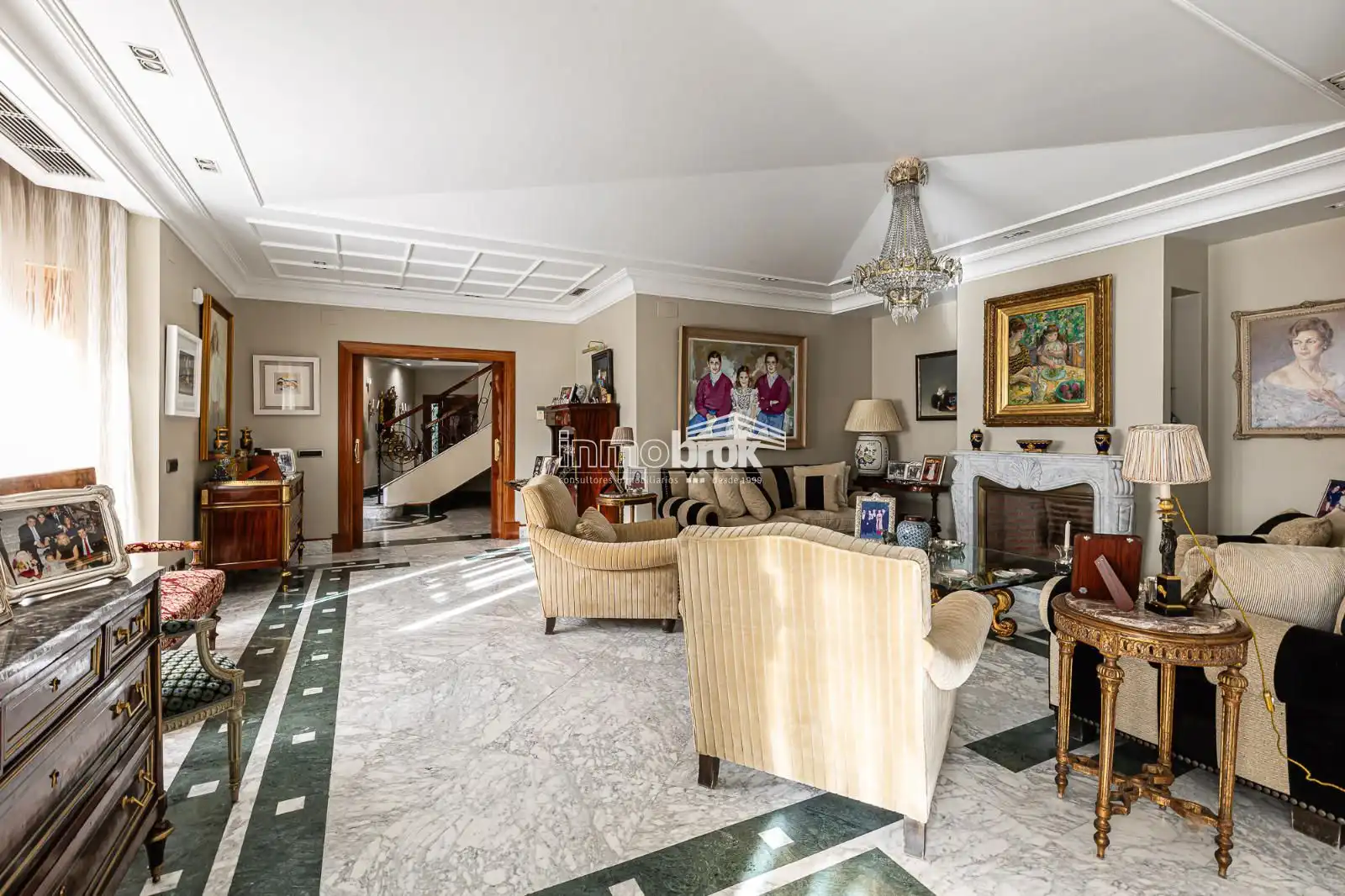 Sala de estar de Casa o chalet en venta en Madrid con Aire acondicionado, Calefacción y Terraza