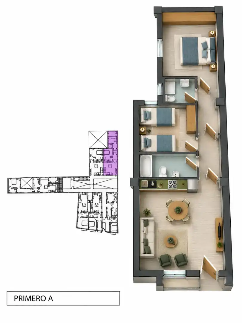 Appartement neuf avec terrasse à vendre à Calle del Castillo 47, imagen 2