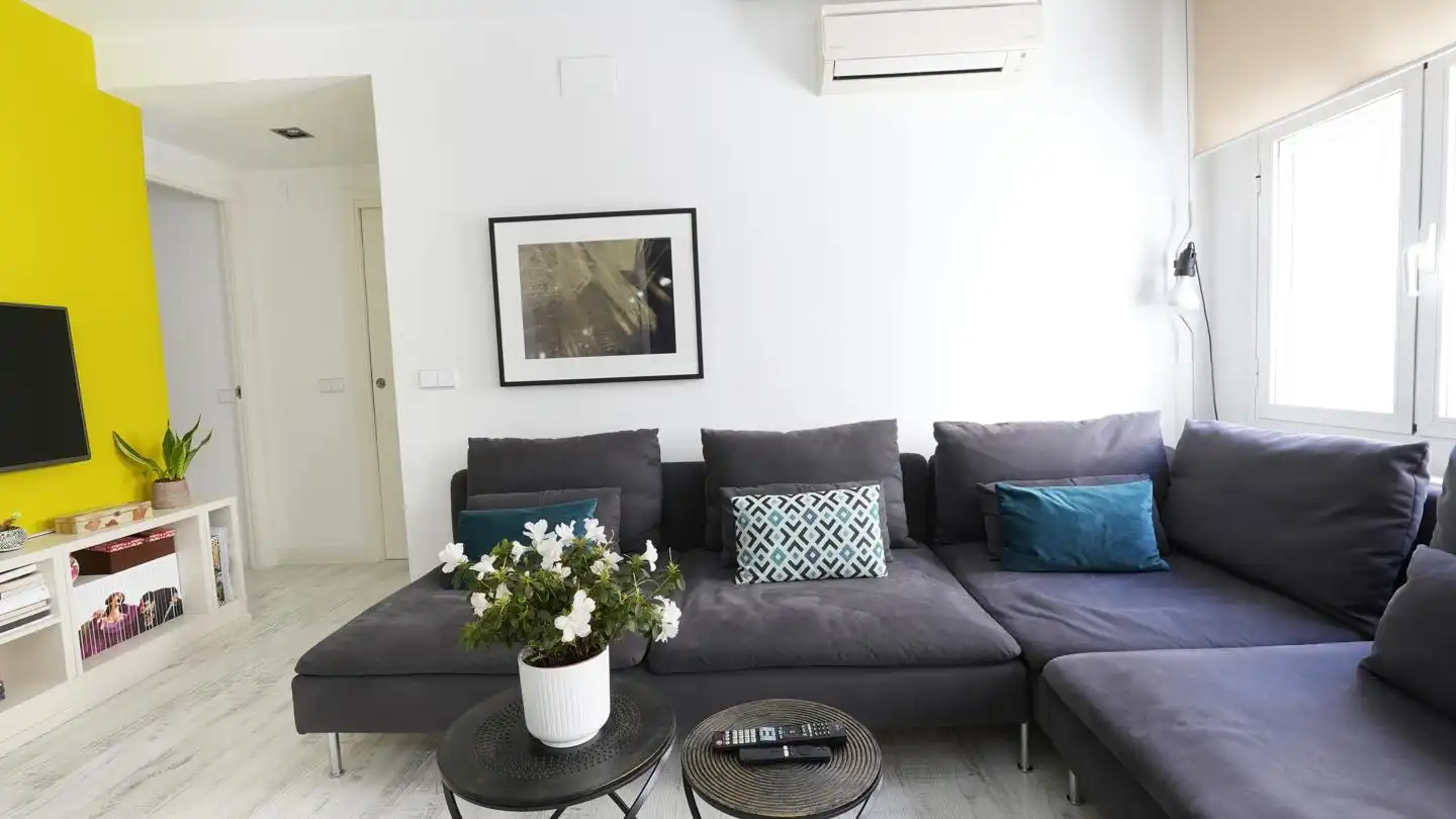 Sala d'estar de Pis en venda en Madrid amb Aire condicionat, Calefacció i Jardí privat