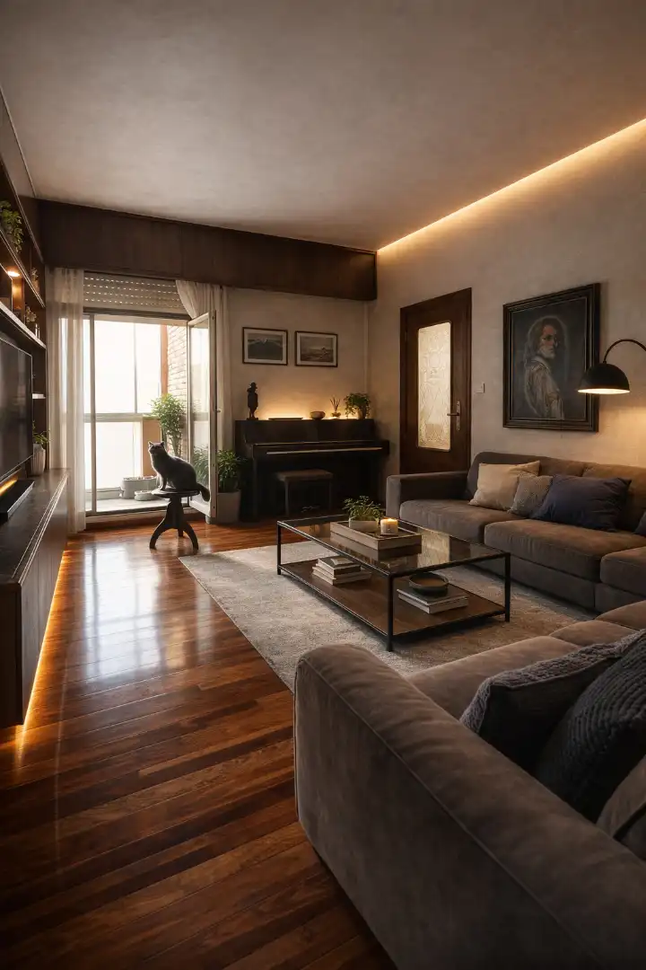 Living room of Flat for sale in Bilbao   with Furnished