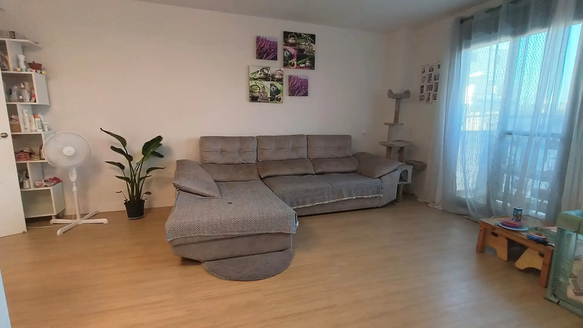 Sala d'estar de Pis en venda en Massalavés amb Aire condicionat, Jardí privat i Parquet